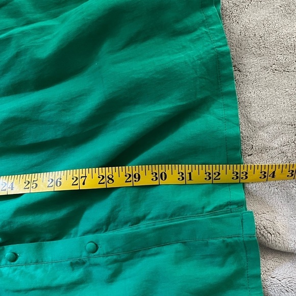 EMMA & GAIA Red Label 100% Cotton Green 3/4 Sleeve Button Up Shirt Dress Italy 8 - Picture 16 of 16